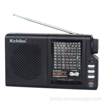 FM/MW/SW1-8/TV1 10-Band World Receiver with Earphone Jack